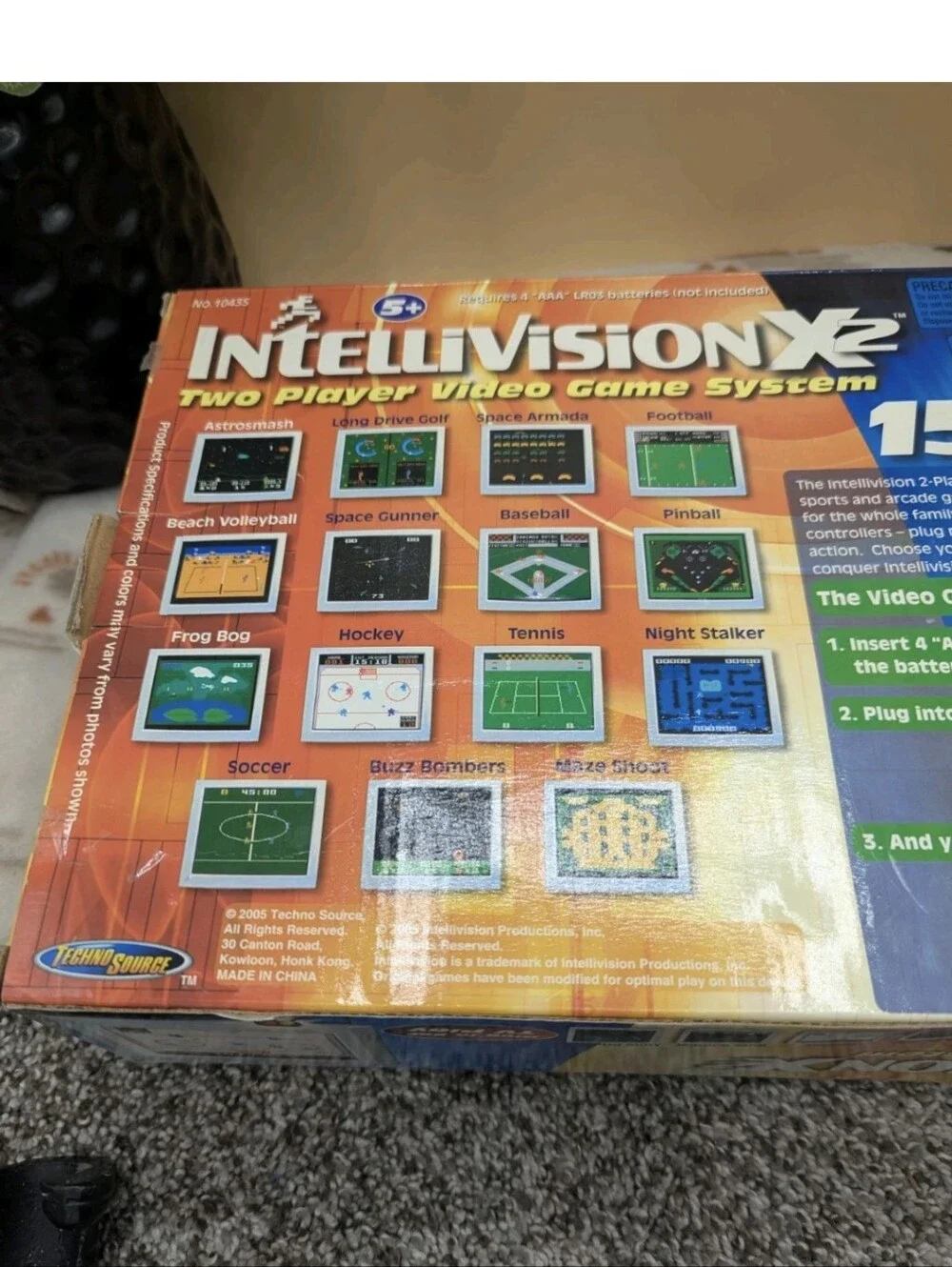 Intellivision Preloaded 15 Game Dual Control Plug And Play Game Console